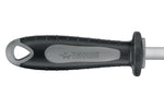 Fusil de boucher FISCHER mèche ronde 30cm grain fin manche noir et gris