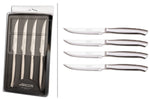Coffret 4 couteaux à steak monobloc Arcos acier inox microdentées 11cm