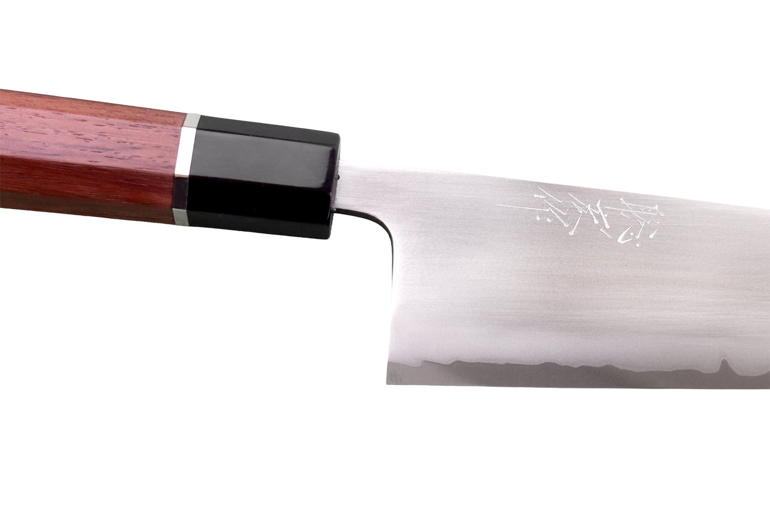 Couteau santoku 16,5cm japonais artisanal Toshihiro Wakui Shirogami 2 San Maï poli