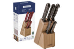 Bloc 5 couteaux Tramontina Polywood en technobois et inox