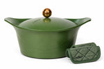 Coffret mystère Cookut L'incroyable Cocotte de Noël fougère avec poignée et maniques incluses + cadeau offert