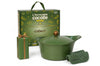 Coffret mystère Cookut L'incroyable Cocotte de Noël fougère avec poignée et maniques incluses + cadeau offert - 24cm