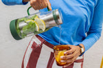 Carafe filtrante 2-en-1 verte Cookut Akua en verre - 1,3 L