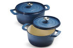 Cocotte ronde Tramontina Ampezzo fonte émaillée bleu