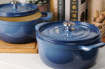 Cocotte ronde Tramontina Ampezzo fonte émaillée bleu