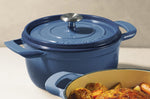 Cocotte ronde Tramontina Ampezzo fonte émaillée bleu