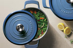 Cocotte ronde Tramontina Ampezzo fonte émaillée bleu