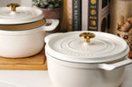 Cocotte ronde Tramontina Ampezzo fonte émaillée latte