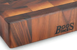 Planche à découper Boos Blocks Gourmet en noyer noir 38x38x7.5cm