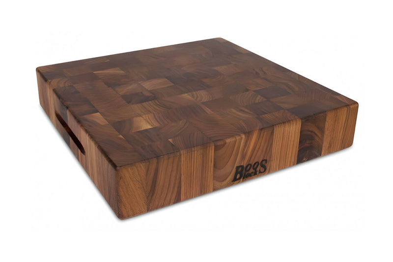 Planche à découper Boos Blocks Gourmet en noyer noir 38x38x7.5cm