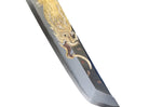 Couteau sakimaru takohiki 39cm japonais artisanal Sakai Takayuki Zangetsu Shogyō Mujō + saya