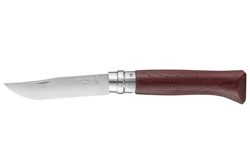Couteau Opinel de luxe N°08 manche en padouk et lame inox