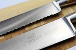 Couteau universel SABATIER Provençao 100% forgé dentelé 12cm en olivier