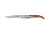 Couteau Laguiole C. Dozorme Lame inox manche 11cm inox habillage genévrier à cran intérieur