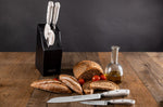 Bloc design 4 couteaux + ciseaux Arcos Riviera White acier inox NITRUM