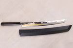 Couteau sakimaru takohiki 39cm japonais artisanal Sakai Takayuki Zangetsu Mont Fuji et Grues + saya