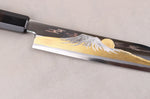 Couteau sakimaru takohiki 39cm japonais artisanal Sakai Takayuki Zangetsu Mont Fuji et Grues + saya