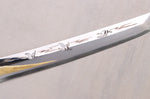 Couteau sakimaru takohiki 39cm japonais artisanal Sakai Takayuki Zangetsu Mont Fuji et Grues + saya
