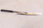 Couteau sakimaru takohiki 39cm japonais artisanal Sakai Takayuki Zangetsu Shogyō Mujō + saya