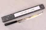 Couteau sakimaru takohiki 39cm japonais artisanal Sakai Takayuki Zangetsu Shogyō Mujō + saya