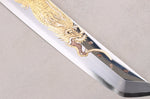 Couteau sakimaru takohiki 39cm japonais artisanal Sakai Takayuki Zangetsu Shogyō Mujō + saya