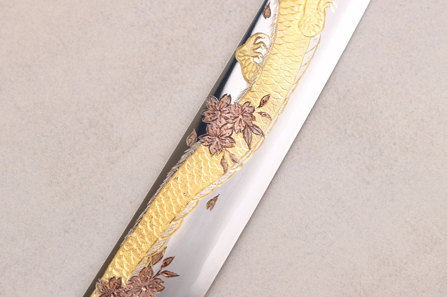 Couteau sakimaru takohiki 39cm japonais artisanal Sakai Takayuki Zangetsu Shogyō Mujō + saya