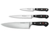 Coffret 3 couteaux Wüsthof Classic office 9cm, tranchelard 16cm, chef 20cm