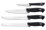Coffret de 4 couteaux de cuisine professionnels SANELLI Gourmet manches noirs
