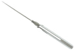 Couteau pliant Actilam S4 lame forgée manche acier/corian blanc 11cm