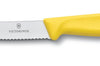 Couteau de table Victorinox SwissClassic jaune lame à dents 11cm