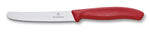 Couteau de table Victorinox SwissClassic rouge lame à dents 11cm
