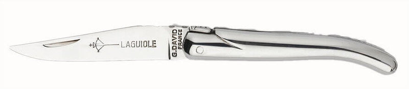Couteau Laguiole Arbalète G.DAVID manche 8cm tout inox