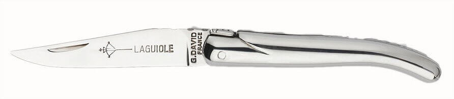 Couteau Laguiole Arbalète G.DAVID manche 8cm tout inox