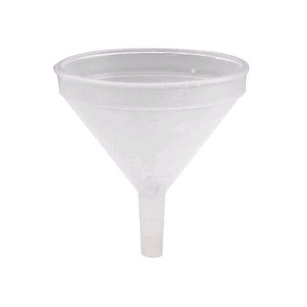 Entonnoir polymère blanc diamètre 10cm