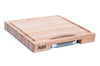 Planche Boos Blocks Prep Masters bois d'érable + plateau acier 46x46x6cm