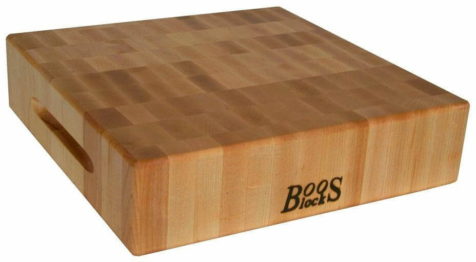 Planche à découper épaisse Boos Blocks Gourmet bois d'érable 38x38x7.5cm