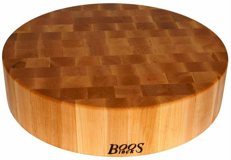 Planche à découper ronde et épaisse Boos Blocks Gourmet bois d'érable