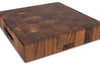 Planche à découper Boos Blocks Gourmet en noyer noir 38x38x7.5cm