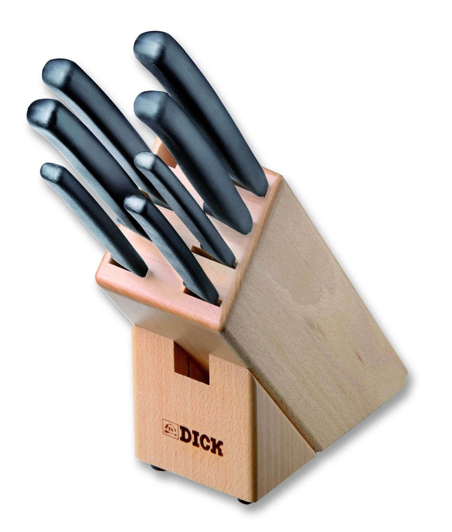 Bloc en bois DICK Pro Dynamic 7 couteaux acier inoxydable