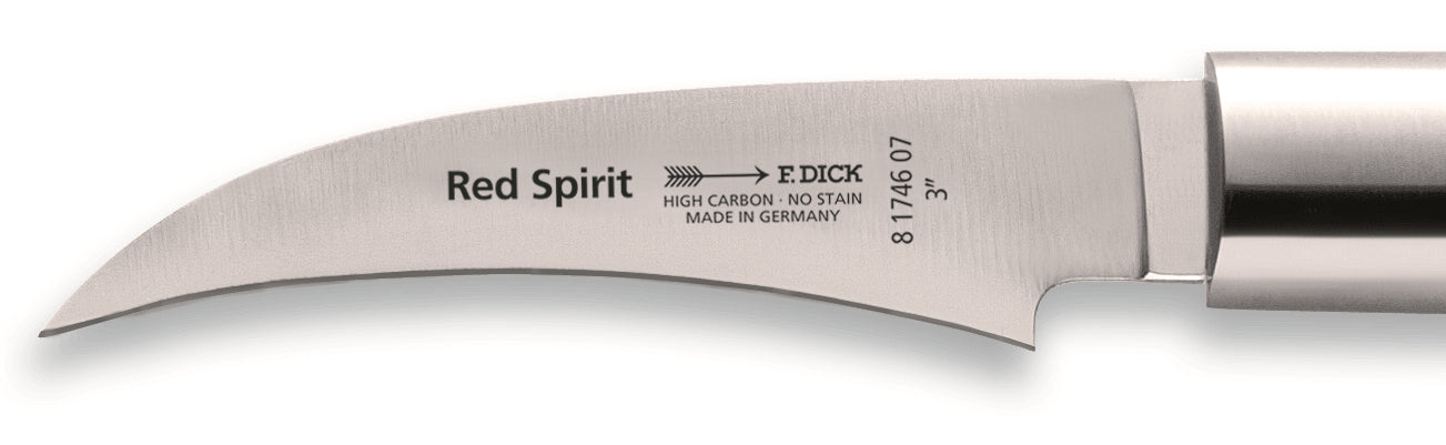 Couteau à éplucher DICK Red Spirit acier inoxydable 7cm manche rouge