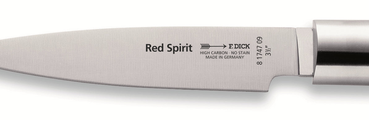 Couteau d'office DICK Red Spirit acier inoxydable 9cm manche rouge