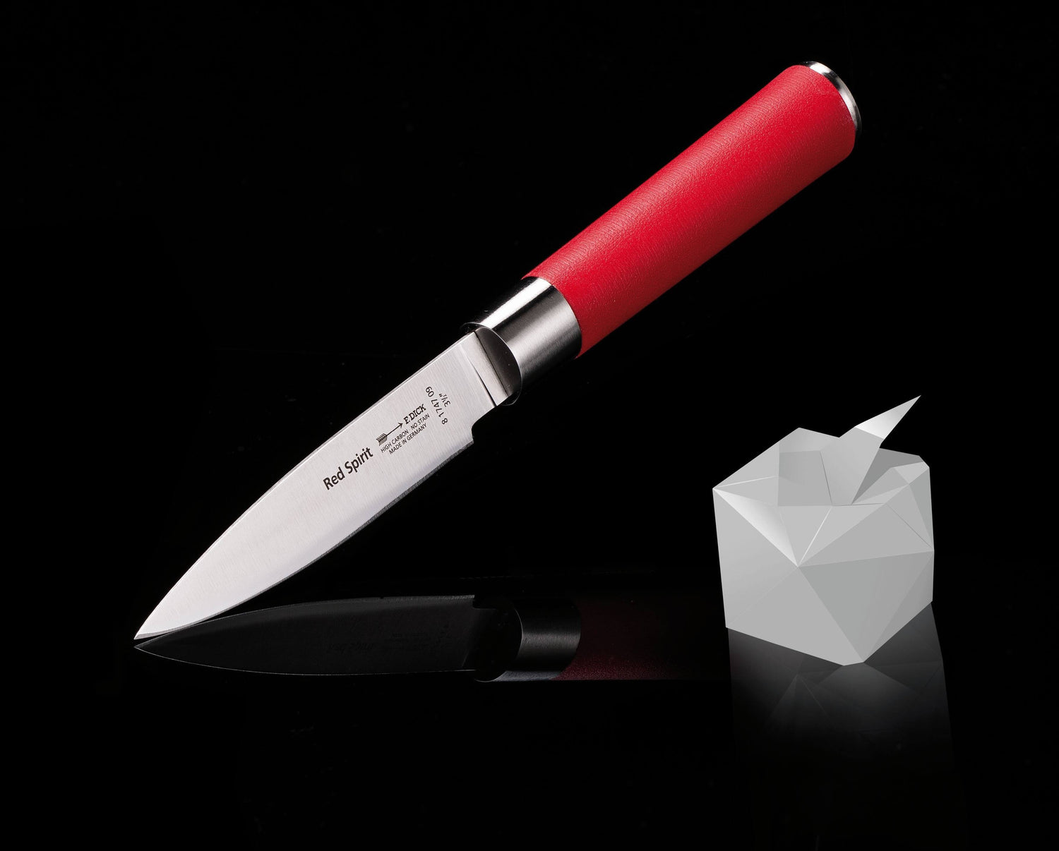 Couteau d'office DICK Red Spirit acier inoxydable 9cm manche rouge