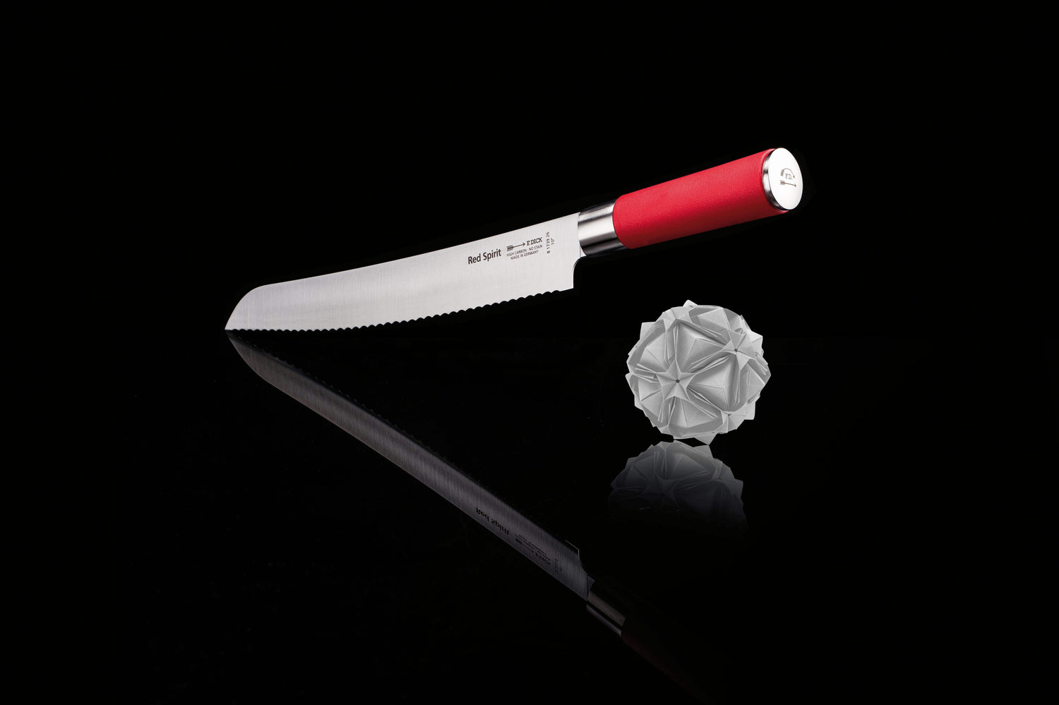 Couteau à pain DICK Red Spirit acier inoxydable 26cm manche rouge