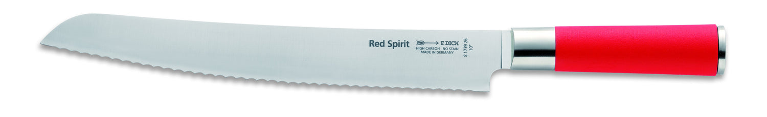 Couteau à pain DICK Red Spirit acier inoxydable 26cm manche rouge