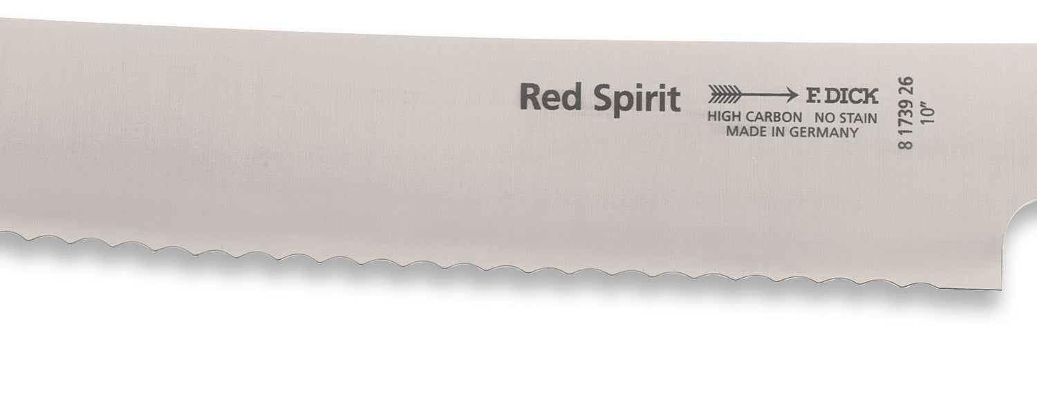 Couteau à pain DICK Red Spirit acier inoxydable 26cm manche rouge