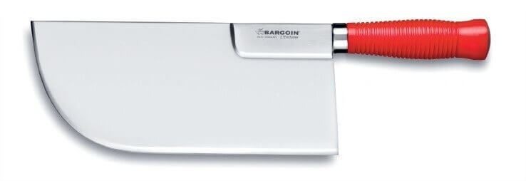 Feuille de boucher renforcée Bargoin rouge dos droit 26cm 0.84 Kg