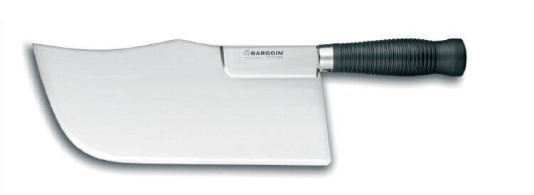 Feuille de boucher renforcée Bargoin noir dos cintré 24cm 0.75 Kg