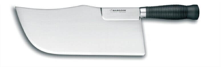 Feuille de boucher renforcée Bargoin noir dos cintré 28cm 0.97 Kg