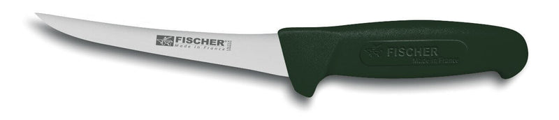 Couteau à désosser professionnel Fischer HACCP lame courbée 15cm manche noir