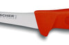 Couteau à désosser professionnel Fischer HACCP lame courbée 15cm manche rouge